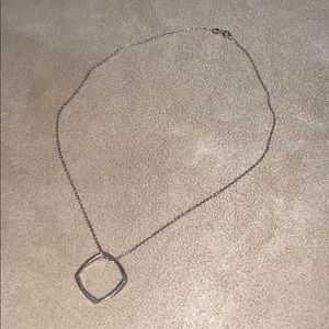 Tiffany’s silver square necklace
